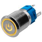 ProRide Metalen Pulsschakelaar 220V OFF-(ON) - 16mm -, Doe-het-zelf en Verbouw, Elektra en Kabels, Verzenden, Nieuw