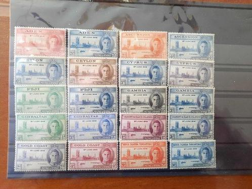 Britse Gemenebest 1946/1953 - Kroningszegels Elisabeth II, Postzegels en Munten, Postzegels | Europa | UK