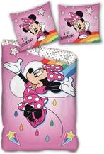 Minnie Mouse dekbedovertrek Regenboog - microvezel - 140x200, Nieuw, Verzenden