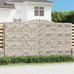 vidaXL Schanskorf gewelfd 400x30x220/240 cm gegalvaniseerd, Tuin en Terras, 100 cm of meer, Verzenden, Nieuw, Metaal