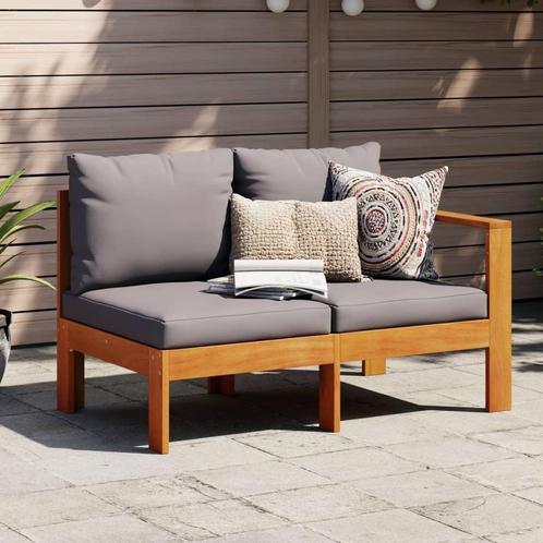 vidaXL Tuinbank met 1 armleuning 2-zits massief acaciahout, Tuin en Terras, Tuinsets en Loungesets, Nieuw, Hardhout, Verzenden