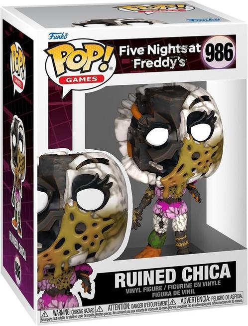 Funko Pop! - Five Nights at Freddys Ruined - Chica #986 |, Verzamelen, Poppetjes en Figuurtjes, Nieuw, Verzenden