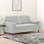 vidaXL Tweezitsbank met sierkussens 140 cm fluweel, Verzenden, 150 tot 200 cm, Stof, Nieuw