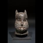 Luipaardhoofd - Bronze ancien - Yoruba - Nigeria