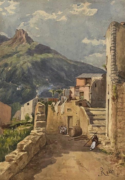 Luigi Rossi (1853-1923) - Paesaggio, Antiek en Kunst, Kunst | Schilderijen | Klassiek