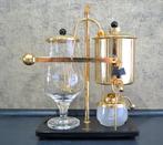 Retro - Koffiezetapparaat - Glas, Hout, Messing