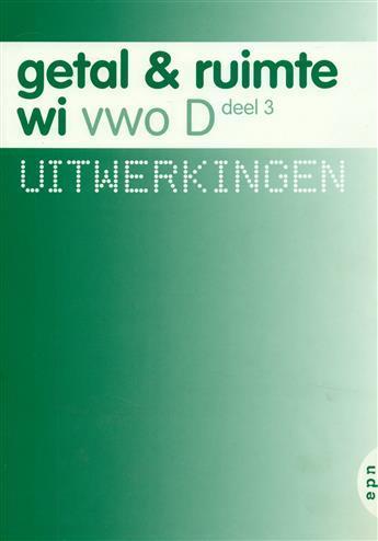 Getal en Ruimte uitwerkingen vwo D deel 3 9789011102972, Boeken, Techniek, Zo goed als nieuw, Verzenden