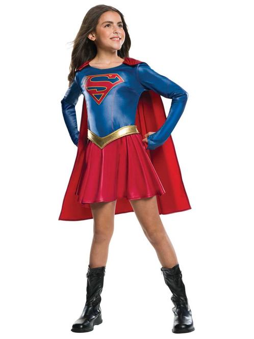 Supergirl Pak Kind Jurk, Kinderen en Baby's, Carnavalskleding en Verkleedspullen, Nieuw, Verzenden