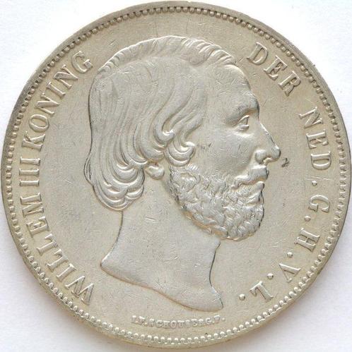 Nederland. 2½ Gulden 1859 Willem III - Zwaard KWALITEIT, Postzegels en Munten, Munten | Nederland