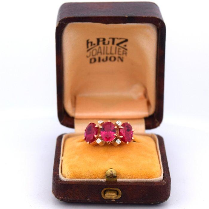 Zonder Minimumprijs - Armring - 9 kt. Roségoud - 4.73ct. tw., Sieraden, Tassen en Uiterlijk, Antieke sieraden