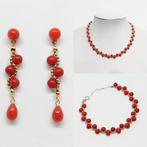 Koraal - Zilver - 3-delige sieradenset, Verzamelen, Mineralen en Fossielen