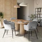 Eetkamerstoel Sachel, fluweellook, gestoffeerd, 120 kg - lic, Huis en Inrichting, Stoelen, Verzenden, Nieuw