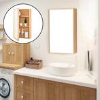 [en.casa] Spiegelkast Ikorfat bamboe 60,5x35x14 cm houtkleur, Huis en Inrichting, Badkamer | Badkamermeubels, Verzenden, Nieuw