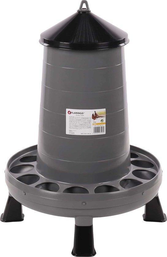 Voederbak Edna Op Poten Grijs 16kg 48,5x48,5x65cm, Dieren en Toebehoren, Pluimvee | Toebehoren, Drinken en Voederen, Nieuw, Verzenden