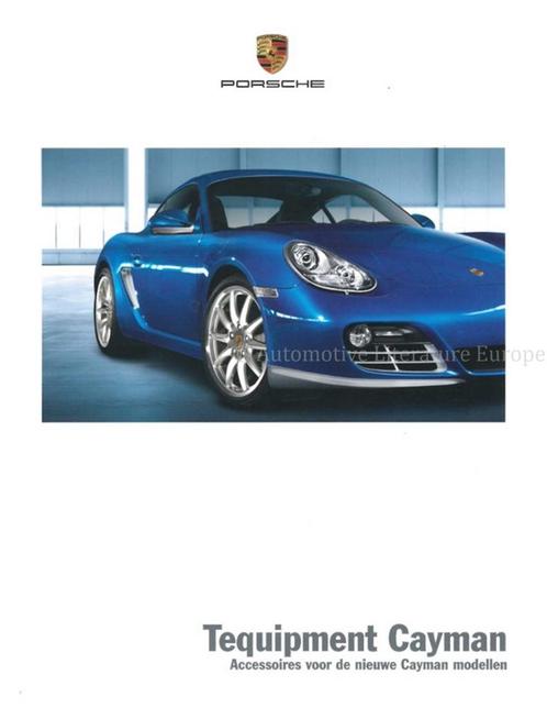 2009 PORSCHE CAYMAN TEQUIPMENT BROCHURE NEDERLANDS, Boeken, Auto's | Folders en Tijdschriften, Porsche