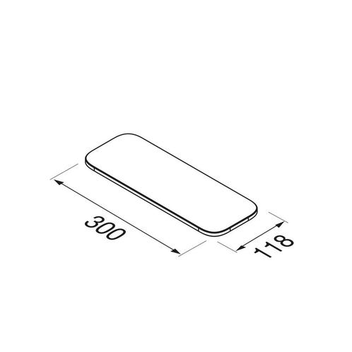 Planchet Geesa Shift Met Matzwarte Marmerlook 30 cm, Doe-het-zelf en Verbouw, Sanitair, Ophalen of Verzenden