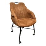 MX Sofa Eetkamerstoel Metric | Cognac | Microvezel stof, Ophalen, Nieuw, Industrieel