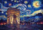 I_KONIQ (1969) - ARC DE TRIOMPHE ET PARIS in a starry night, Antiek en Kunst