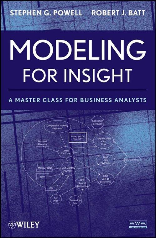 9780470175552 Modeling for Insight | Tweedehands, Boeken, Schoolboeken, Zo goed als nieuw, Verzenden