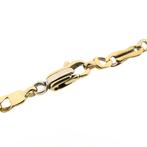 Bicolor gouden infinity schakel ketting | 52 cm, Sieraden, Tassen en Uiterlijk, Kettingen, Ophalen of Verzenden, Gebruikt, Overige kleuren