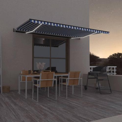 vidaXL Luifel automatisch met LED en windsensor 500x300 cm, Tuin en Terras, Zonneschermen, Nieuw, Verzenden