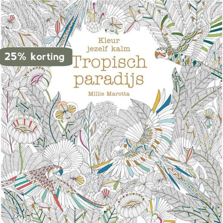 Tropisch paradijs / Kleur jezelf kalm 9789045211916, Boeken, Hobby en Vrije tijd, Zo goed als nieuw, Verzenden