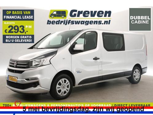 Fiat Talento 1.6 MJ EcoJet L2H1 DC Airco Cruise Cam €293pm, Auto's, Bestelauto's, Handgeschakeld, Diesel, Zilver of Grijs, Fiat