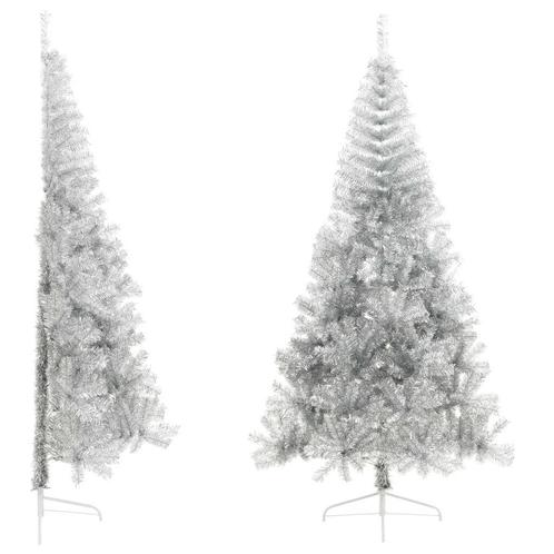 Kunstkerstboom Half Zilver - OP=OP! Stijlvol & Voordelig, Huis en Inrichting, Woonaccessoires | Kunstplanten en Kunstbloemen, Binnen