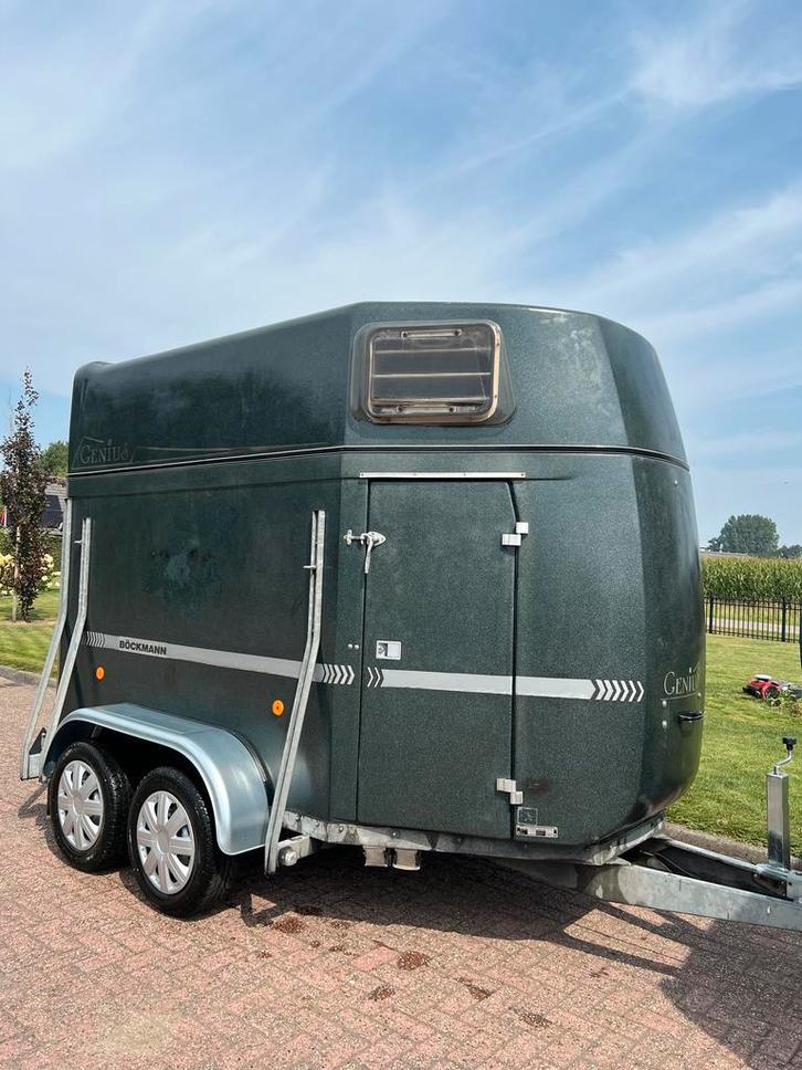 Degelijke Polyester Bockmann 2-paards!, Dieren en Toebehoren, Paarden en Pony's | Trailers en Aanhangwagens, 2-paards trailer