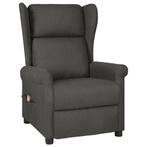 Relaxstoel met Massage - OP=OP! Donkergrijs - 47%!, Huis en Inrichting, Fauteuils, 125 tot 150 cm, Nieuw, Ophalen of Verzenden