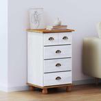 vidaXL Ladekast ASKIM Wit 45.8 x 40 x 79 cm Massief, Kinderen en Baby's, Kinderkamer | Commodes en Kasten, Verzenden, Nieuw