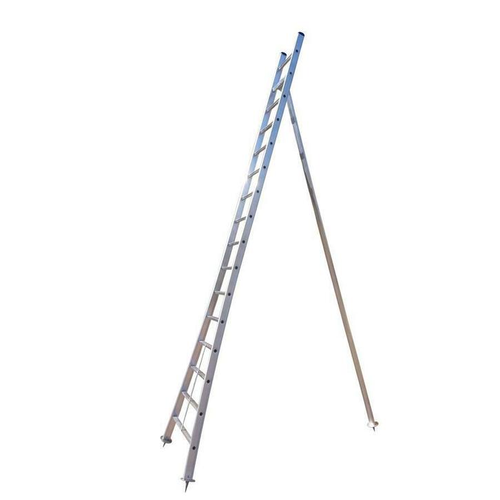 Maxall Driepoot Ladder 3,25m 12 sporten geanodiseerd, Doe-het-zelf en Verbouw, Ladders en Trappen, Nieuw, Ophalen of Verzenden