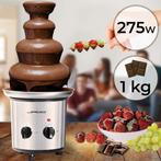 Chocoladefontein - Chocolade fondue - 275W - Zilver - Jago®, Verzenden, Zo goed als nieuw
