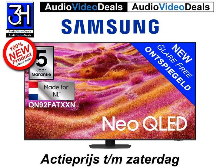 Nieuwe ontspiegelde Samsung Neo QLED TV met 5 jaar garantie, Audio, Tv en Foto, Televisies, 100 cm of meer, Smart TV, 120 Hz, 4k (UHD)