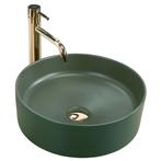 REA Opbouw waskom - mat groen - 37 x 37 x 13.5 cm - stijl..., Doe-het-zelf en Verbouw, Sanitair, Ophalen of Verzenden, Nieuw