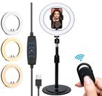 2dekans | LURK ringlicht studioset 8 inch met verstelbaar, Ophalen of Verzenden, Zo goed als nieuw