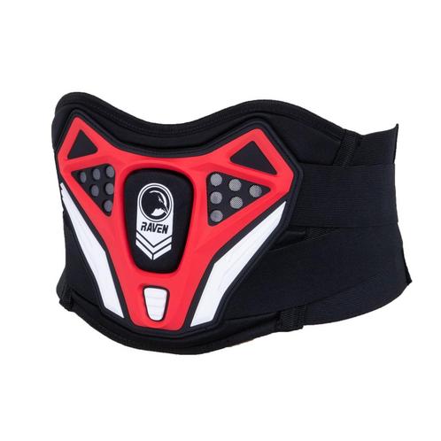 Niergordel Raven Hardihood Zwart-Rood (Niergordels), Motoren, Accessoires | Overige, Nieuw, Verzenden