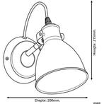 Eglo Priddy  wandlamp - E27 - 21,5 cm - zwart, Huis en Inrichting, Verzenden, Nieuw