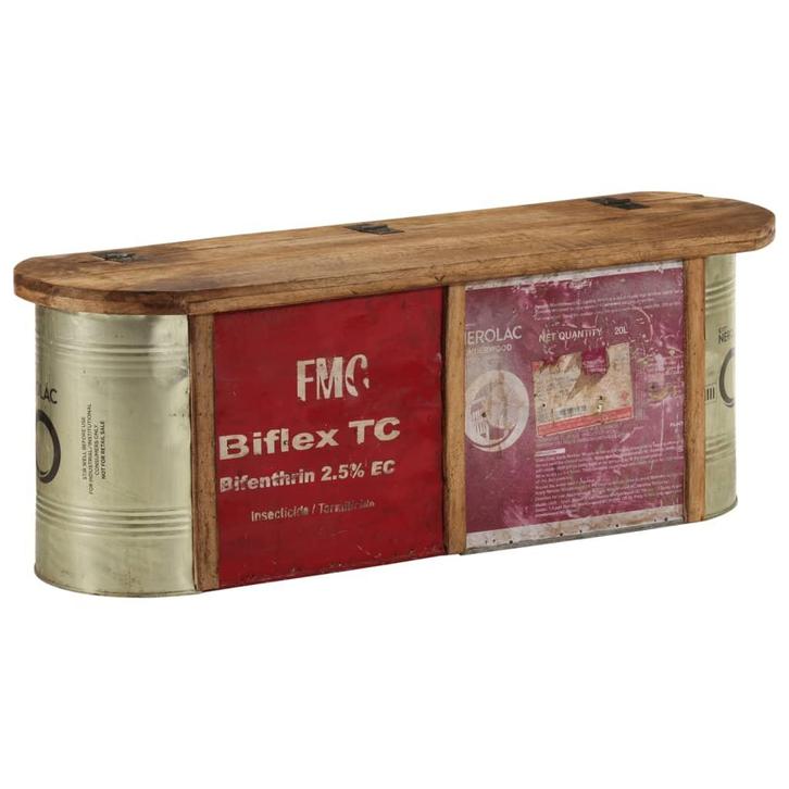 vidaXL Opbergbank / dressoir 120x30x40 cm massief gerecycled, Huis en Inrichting, Banken | Bankstellen, Nieuw, Hout, Verzenden