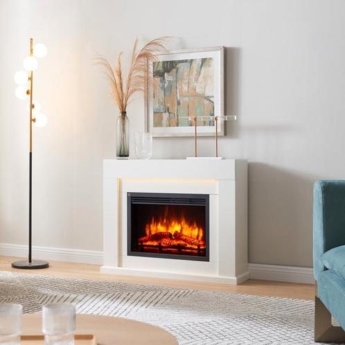 BALDERIA Elektra Elektrische Haard - Wit, Huis en Inrichting, Haarden, Elektrische haard, Nieuw