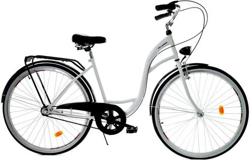 Meisjesfiets - 26 inch - met 3 versnellingen - wit zwart, Fietsen en Brommers, Fietsen | Kinderfietsjes, Nieuw, Ophalen of Verzenden