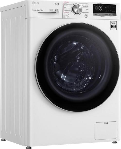 LG F4WV708S1E wasmachine Voorbelading 8 kg 1400 RPM Wit679, Witgoed en Apparatuur, Wasmachines, 1200 tot 1600 toeren, 8 tot 10 kg