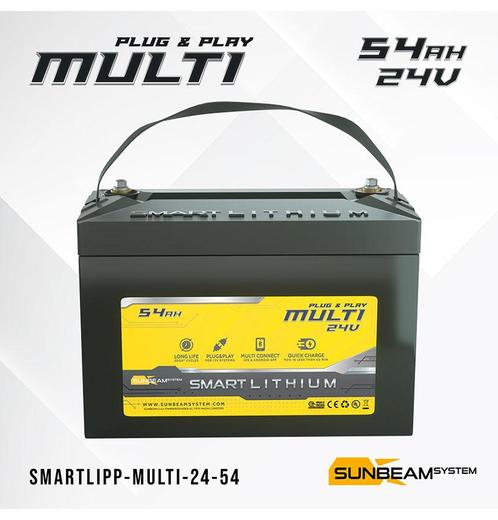SUNBEAMsystem Smart Lithium Accu Multi 54Ah 24 Volt, Watersport en Boten, Navigatiemiddelen en Scheepselektronica, Nieuw, Ophalen of Verzenden