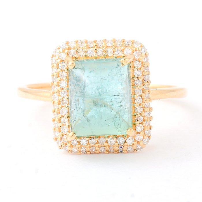 Zonder Minimumprijs - Ring - 14 karaat Geel goud - 3.48ct., Sieraden, Tassen en Uiterlijk, Ringen