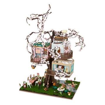 Crafts & Co miniatuur huisje - Sakura boomhut - 30 x 22 x beschikbaar voor biedingen