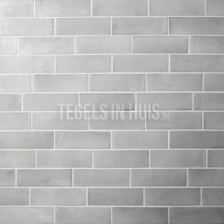 Wandtegel coco grijs amber glans 5x15 wandtegel, Doe-het-zelf en Verbouw, Tegels, Wandtegels, Nieuw, 10 m² of meer, Keramiek, Ophalen