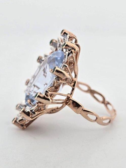 Zonder Minimumprijs - Ring - 10 kt. Roségoud Topaas -, Sieraden, Tassen en Uiterlijk, Ringen