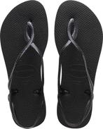 Havaianas - Maat 37/38 - LUNA - Zwart - Dames Slippers, Kleding | Dames, Schoenen, Verzenden, Nieuw