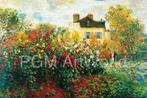 Kunstdruk Claude Monet - The Artists Garden 100x70cm, Verzenden, Nieuw