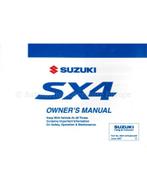 2007 SUZUKI SX4 INSTRUCTIEBOEKJE ENGELS, Auto diversen, Handleidingen en Instructieboekjes